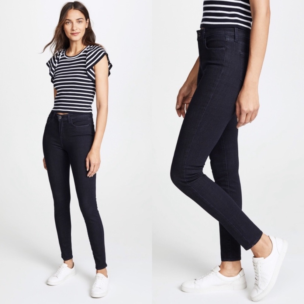 L' AGENCE New Marguerite High Rise Skinny Jeans Sz 25 in Eclipse (30” inseam)